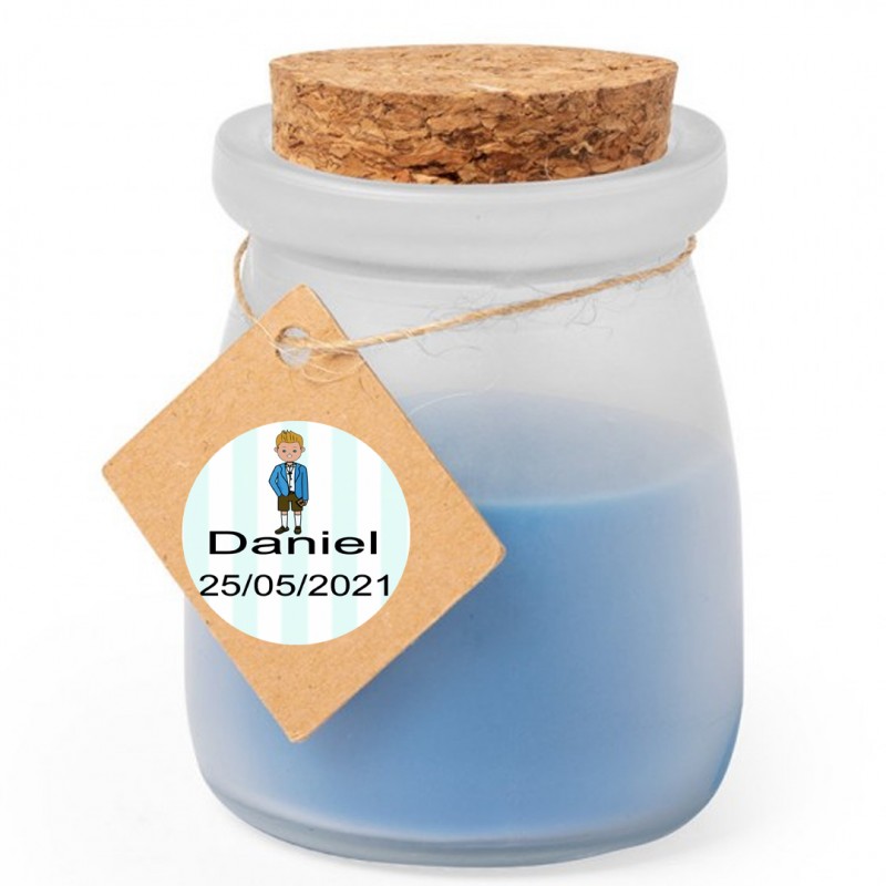 Vela Aromática Personalizada Para Comunión Niño Vela Aromática Personalizada Para Comunión Niño