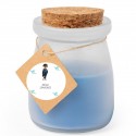 Vela De Cristal Personalizada Aromática Para Comunión Niño