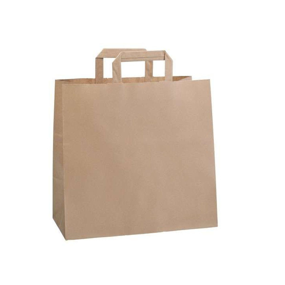 Bolsa kraft de asa plana