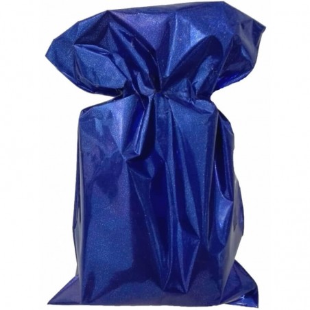Set de manicura unicornio en bolsa metalizada azul personalizada para invitados