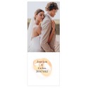 Adhesivo alianza boda personalizado con foto