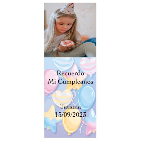 Adhesivo Personalizado Con Foto Para Cumpleaños