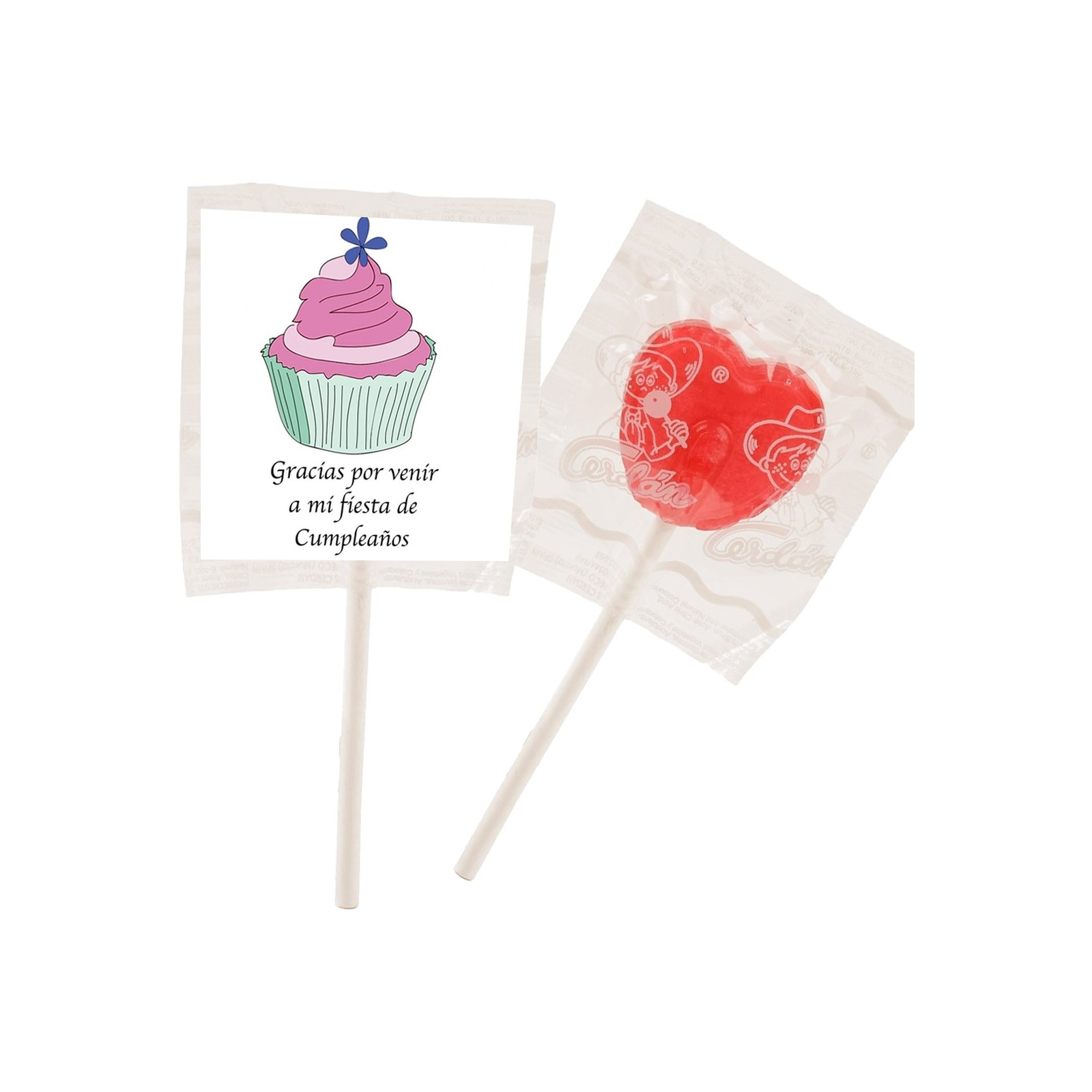Piruleta para cumpleaños