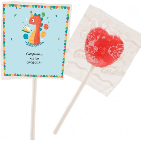 Piruletas Para Cumpleaños Personalizadas Con Adhesivo