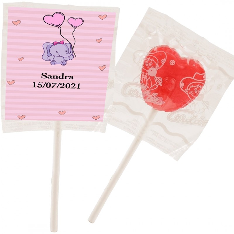 Piruleta Personalizada Para Bautizo Niña Piruleta Personalizada Para Bautizo Niña