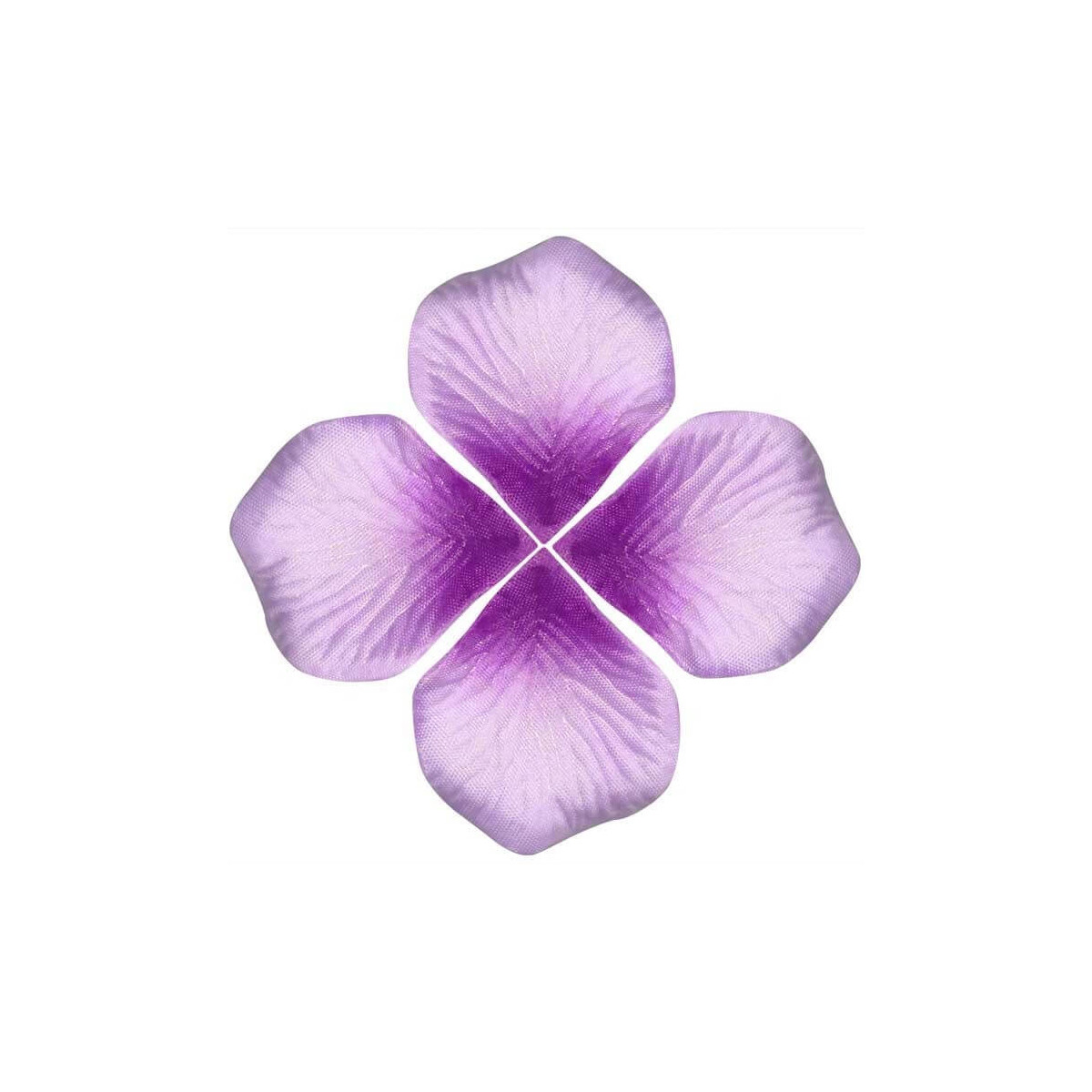 Pétalos de rosa artificiales en tonos lila para celebraciones especiales