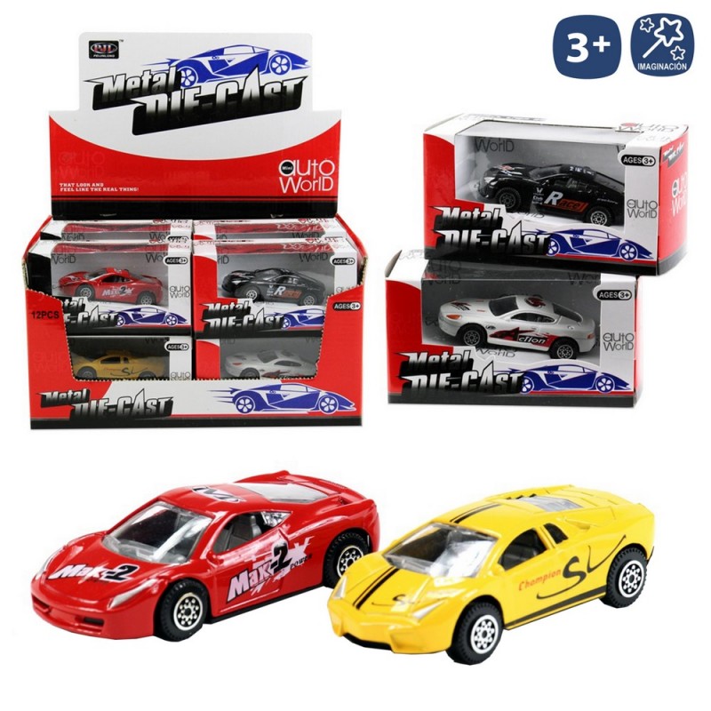 Coche deportivo metal autoworld 4 c 9 cm