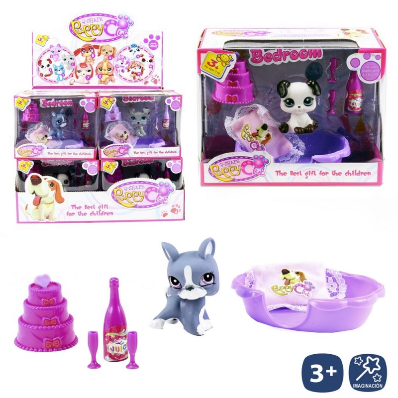 Mascota Con Bañera Y Acc. 4 M 6 Cm Mascota Con Bañera Y Acc. 4 M 6 Cm