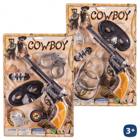 Pistola Vaquero Esposas Espuela Y Acc 30 Cm