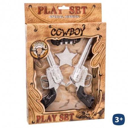 S 2 Pistola Vaquero Acc. En Caja 20 Cm