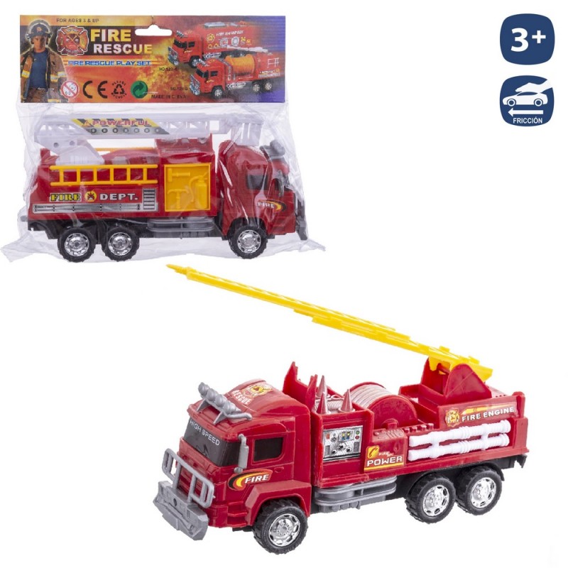 Camión Bomberos Fricción 2 M 23 Cm Camión Bomberos Fricción 2 M 23 Cm
