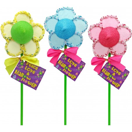 Piruleta Con Gominolas En Forma De Flor