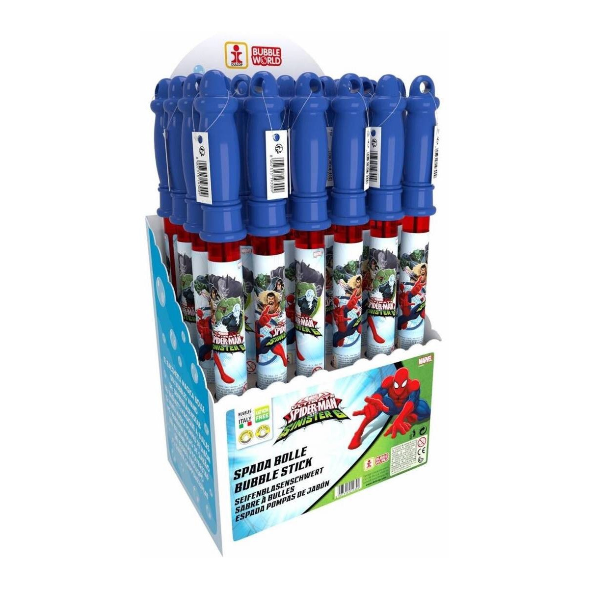 Pompero espada pompas de jabón spiderman