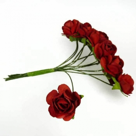 Adornos de flores de papel