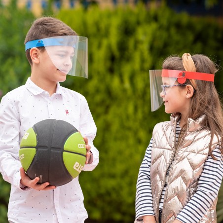 Pantalla protectora facial ajustable para niños