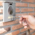 Llavero higiénico anti contacto de acero inoxidable