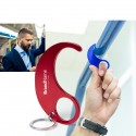 Llavero higiénico anti contacto de aluminio resistente
