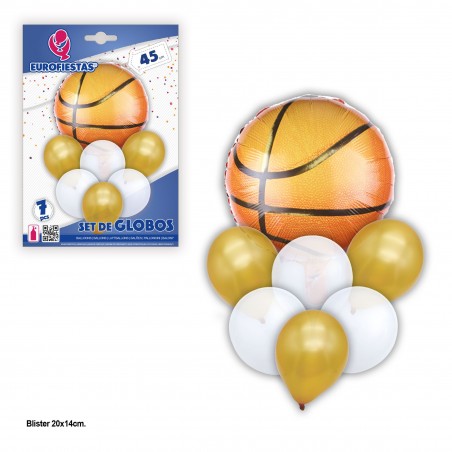 Set globos balón basket