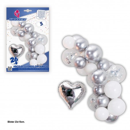 Arco Globos Organico Blanc Plat Corazo