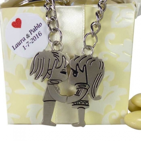 Llaveros para boda personalizado
