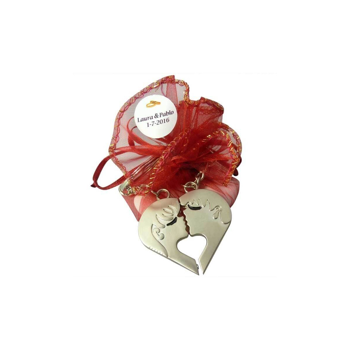 Llaveros novios boda personalizado