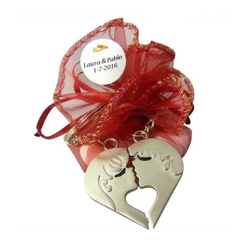 Llaveros novios boda personalizado