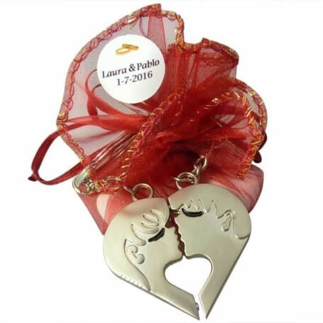 Llaveros novios boda personalizado
