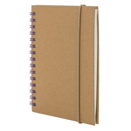 Detalles Invitados Eventos Libreta Kraft con Anillas