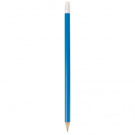 Lapiz Goma Azul Madera