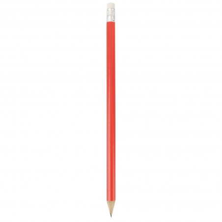 Lapiz Goma Rojo Madera