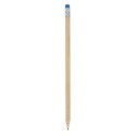 Lapiz Madera Con Goma Color Azul