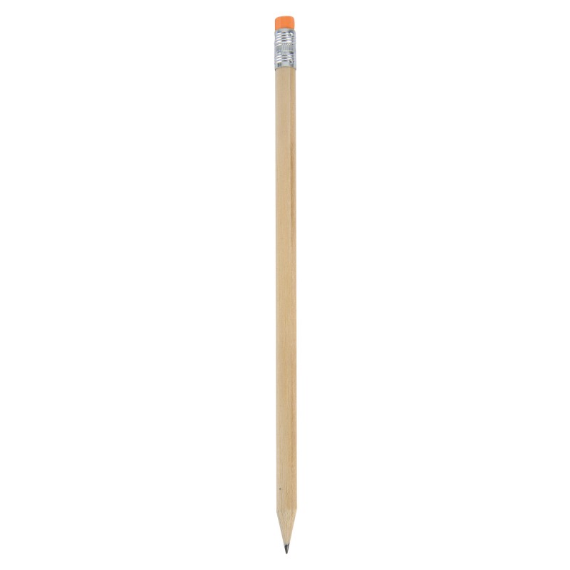 Lapiz Madera Con Goma Color Naranja Lapiz Madera Con Goma Color Naranja
