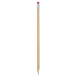 Lapiz Madera Con Goma Color Rojo