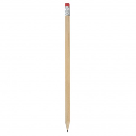 Lapiz Madera Con Goma Color Rojo