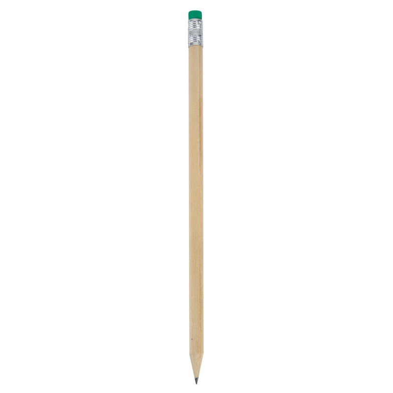 Lapiz Madera Con Goma Color Verde Lapiz Madera Con Goma Color Verde