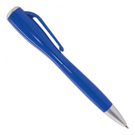 Bolígrafo azul original con linterna