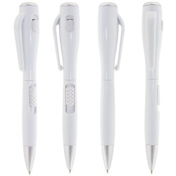 Bolígrafo Blanco Original con Linterna