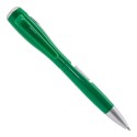 Bolígrafo verde original con linterna