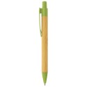 Boligrafo de bambu y fibra de trigo terry