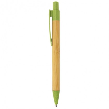 Boligrafo de bambu y fibra de trigo terry