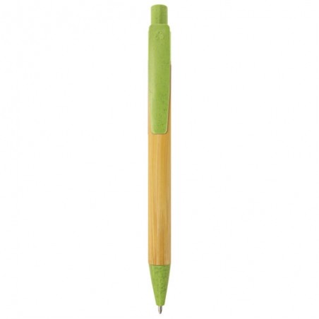 Boligrafo de bambu y fibra de trigo terry