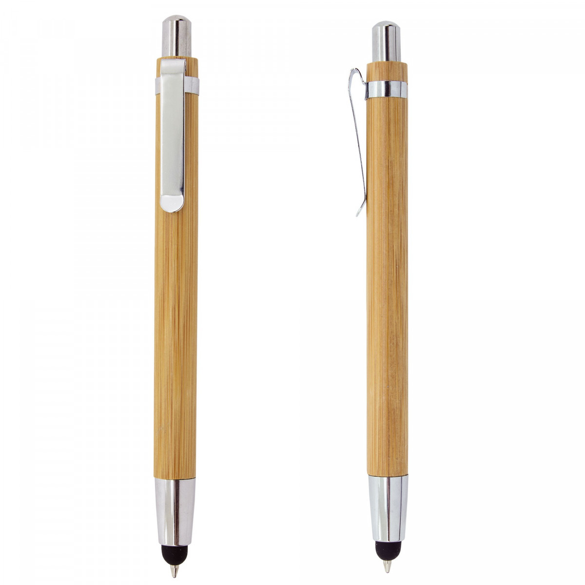 Boligrafo bambu con touch tico