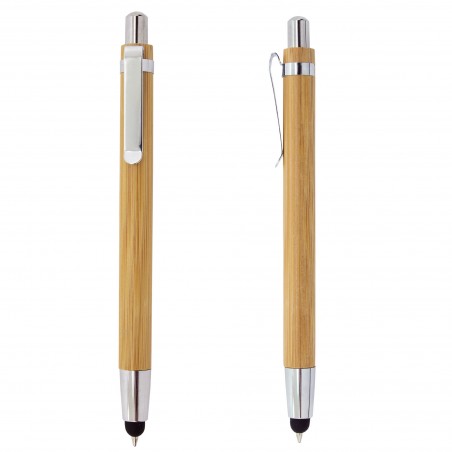 Detalles Invitados Baratos Bolígrafo de Bambú con Punta Táctil