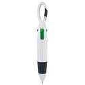 Boligrafo 4 colores con mosqueton