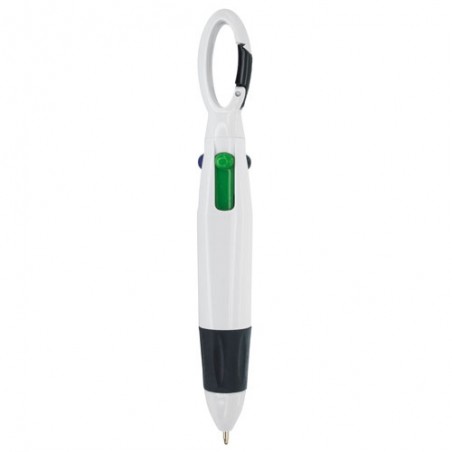 Boligrafo 4 colores con mosqueton