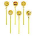 Pack De 6 Lápices Con Emoticonos - Pack de 6 Lápices con Emoticonos