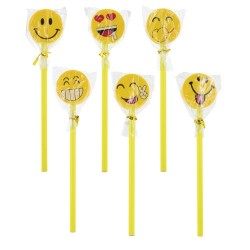 Pack de 6 Lápices con Emoticonos