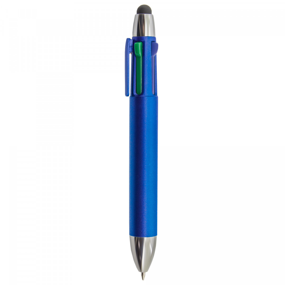 Bolígrafo azul con cuatro colores