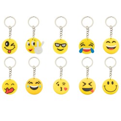 Pack de 10 Llaveros de Emoticonos
