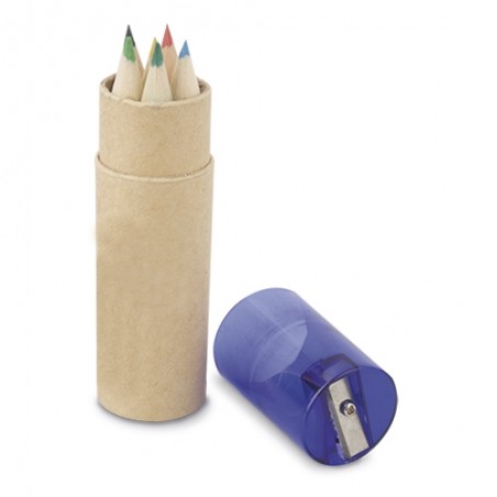 Set de lápices de colores con sacapuntas integrado